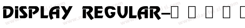 Display Regular字体转换